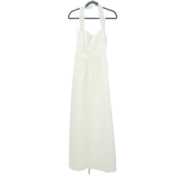 REFORMATION Edessa Halter Dress In Ivory Women's Size 6 NWT - Picture 15 of 16